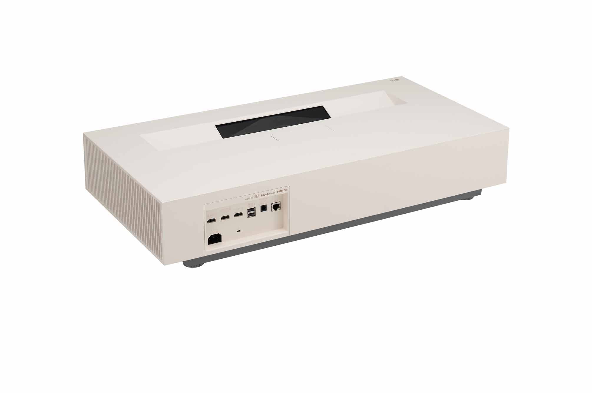 LG CineBeam Vidéoprojecteur Laser HU915QE Focale Ultra Courte pour Home Cinema, 3700 lumens, 4K UHD 2160p, Projection Entre 90