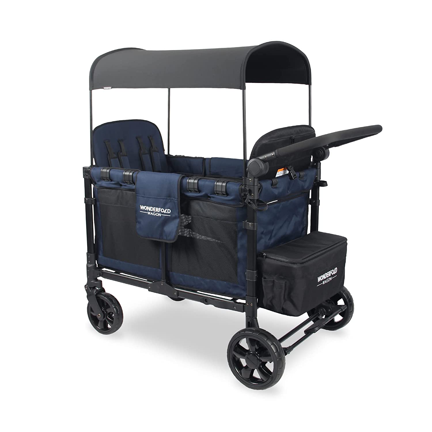 W0NDERF0LD W4 Elite 4 Seater Multi-Function Quad Stroller Wagon