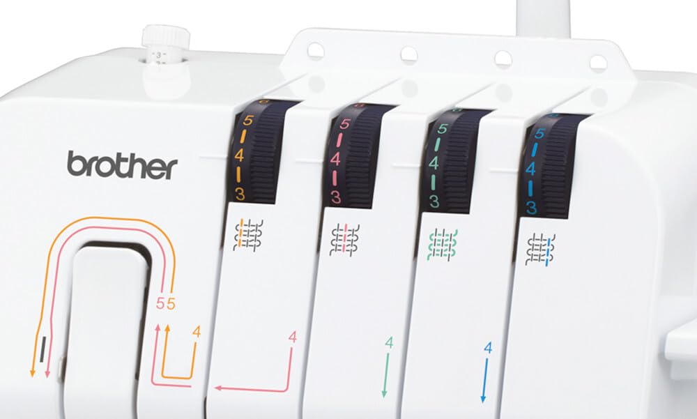 Brother Machine à surjeteuse 1334DS - Taille et couture facile, Blanc