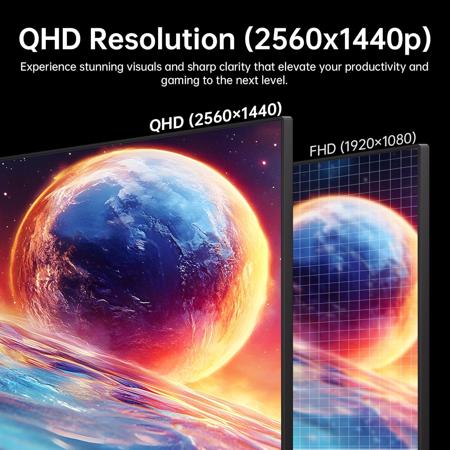 KTC 32 inch 2K Computer Monitor, IPS 1440p Monitor with Ultra-Thin Bezels, HDR10, Freesync/G-Sync, HDMI/DP Ports, Tilt Adjustable, Eyecare, Ideal for Business, Office, and Casual Gaming