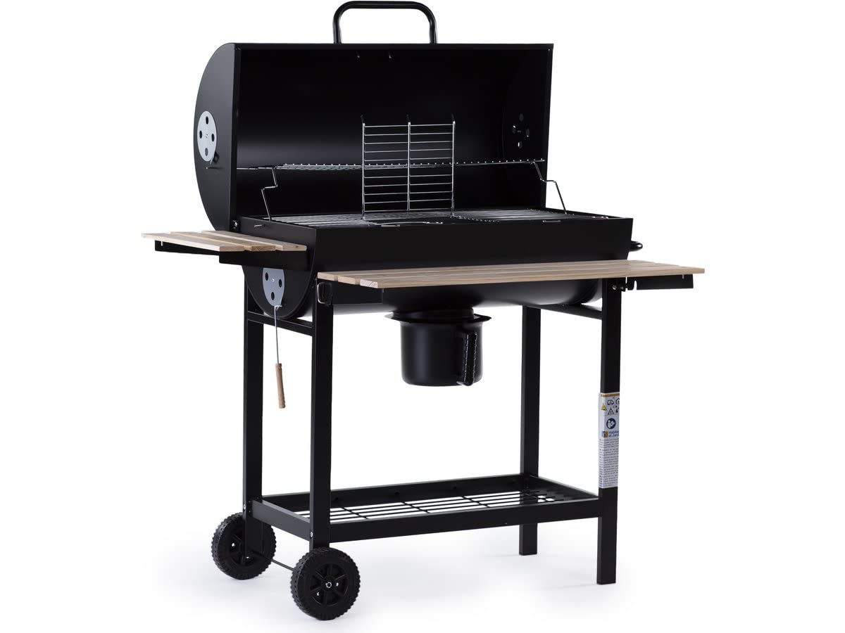 Barbecue charbon de bois « King » – 95 x 63 x 105 cm – Noir