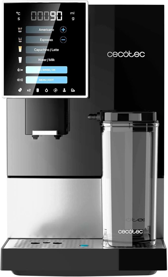 Machine à café super automatique Cecotec Cremmaet Compactccino noir argent