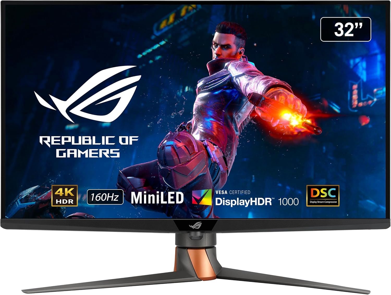 ASUS ROG Swift PG32UQXR Monitor PC 81,3 cm [32] 3840 x 2160 Pixel 4K Ultra HD Nero LED-SK?RM - 4K