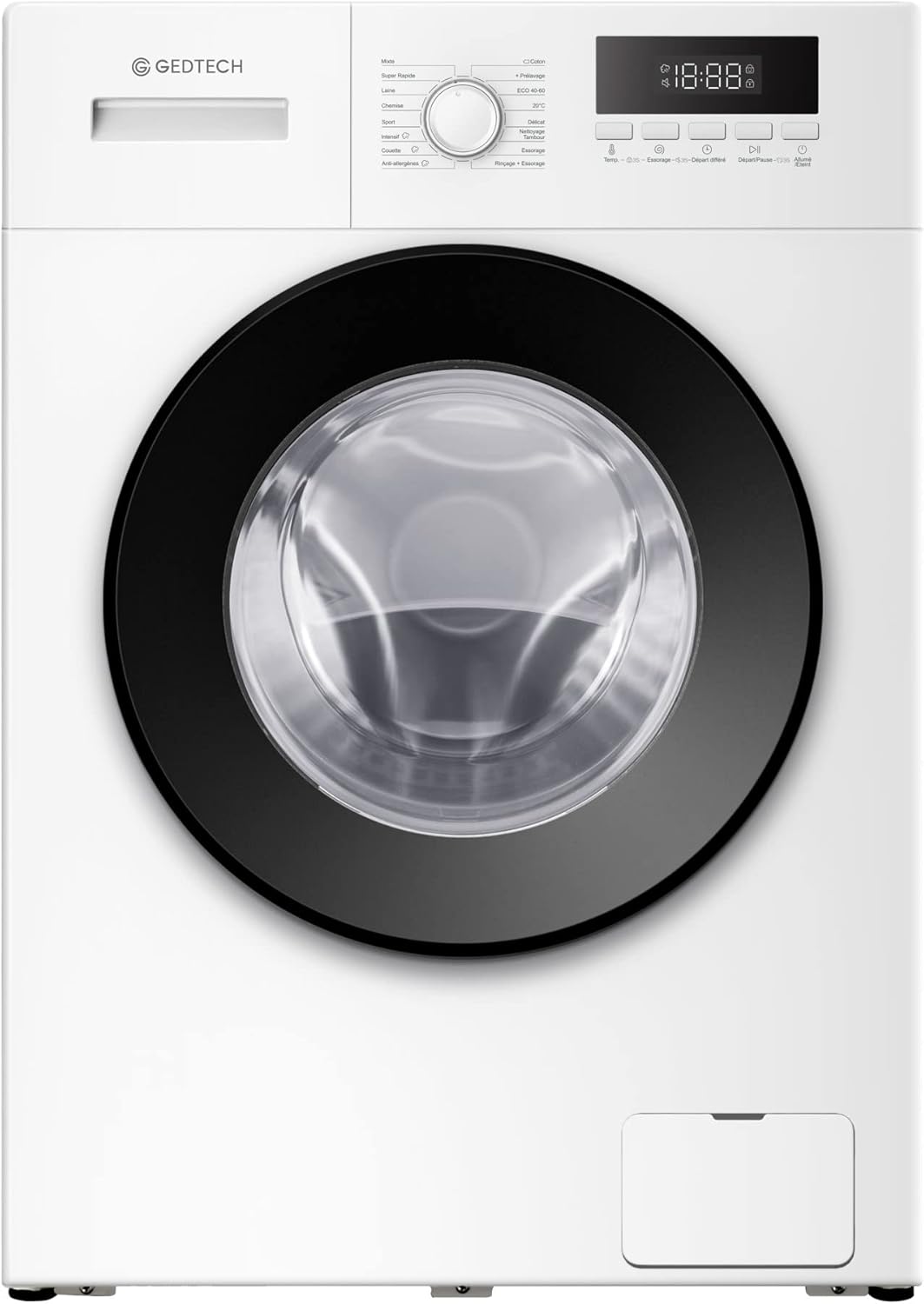 GEDTECH - Lave-linge GLL101400WH - 10 kg - Chargement frontal