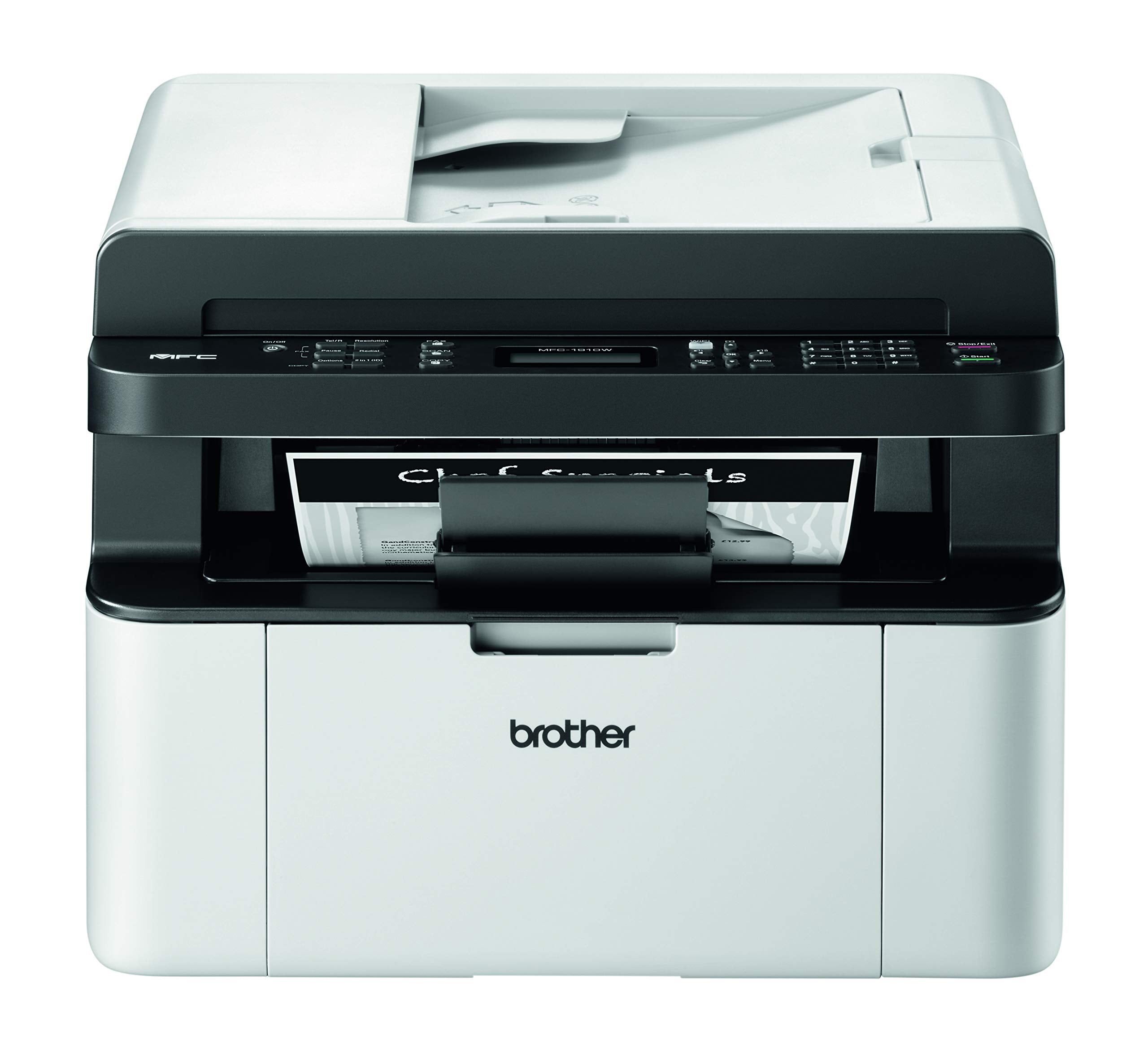 Brother MFC-1910W Imprimante Multifonction laser 4 en 1 | Monochrome | A4 | Impression, Numérisation Couleur, Copie | Wi-Fi