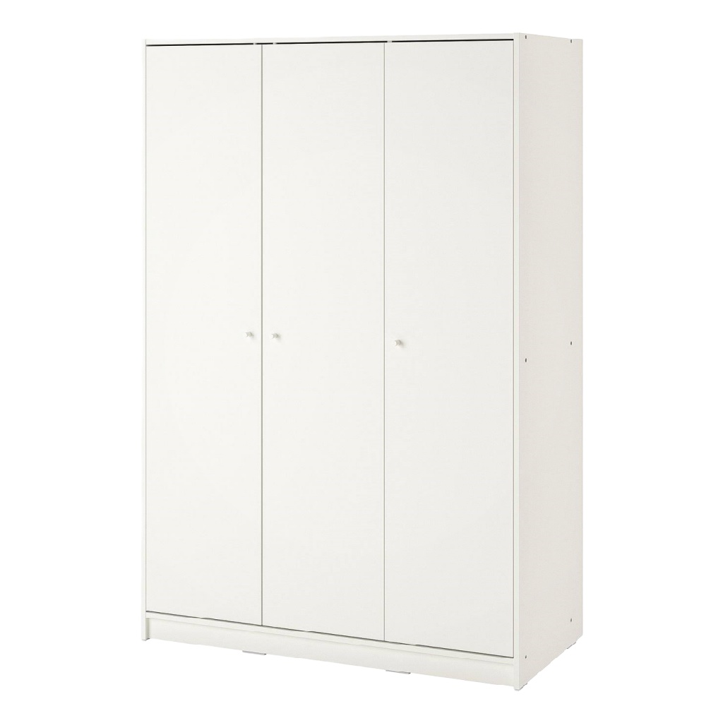 Armoire 3 portes blanche minimaliste – rangement moderne et pratique