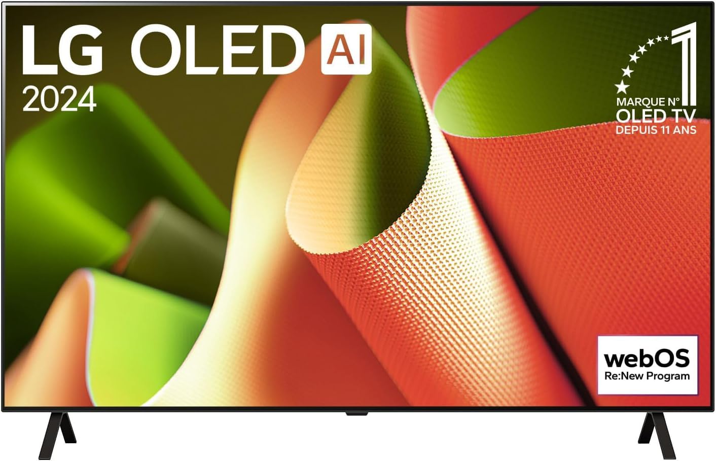 LG TV OLED 2024 | OLED48B4 | 48'' (121 cm) | OLED| Processeur α8 AI 4K |Dolby Vision & Atmos | Alexa