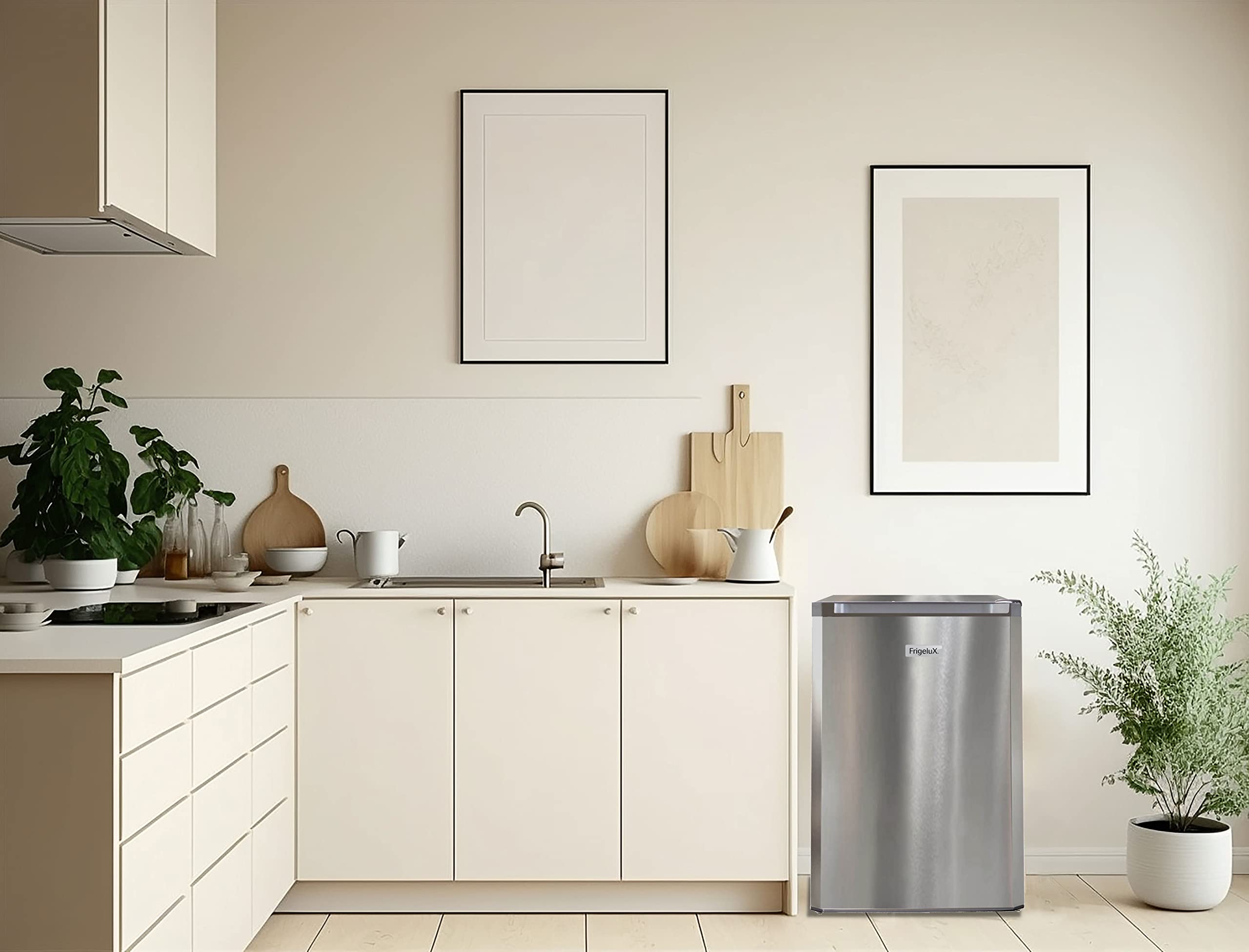 FrigeluX Réfrigérateur Table Top Silver RTT127XE 120L