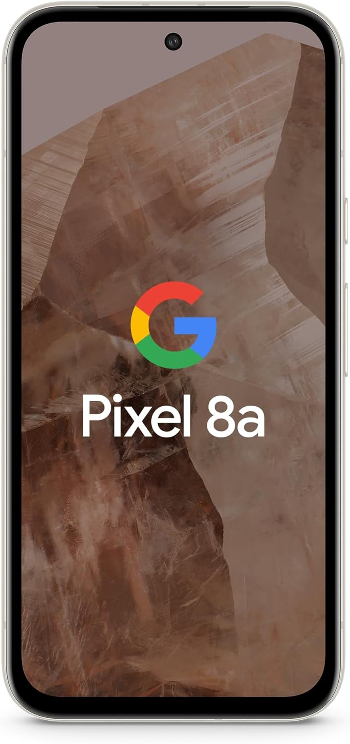 Google Pixel 8a – Smartphone Android débloqué avec module Photo Pixel avancé, Une journée complète d'autonomie et Une sécurité Robuste – Porcelaine, 128GB