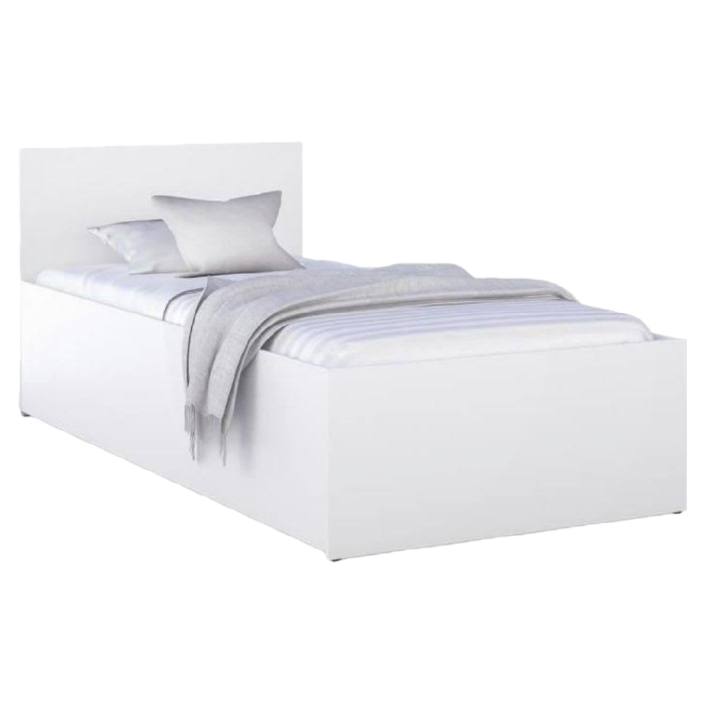 Lit simple blanc — Design minimaliste moderne