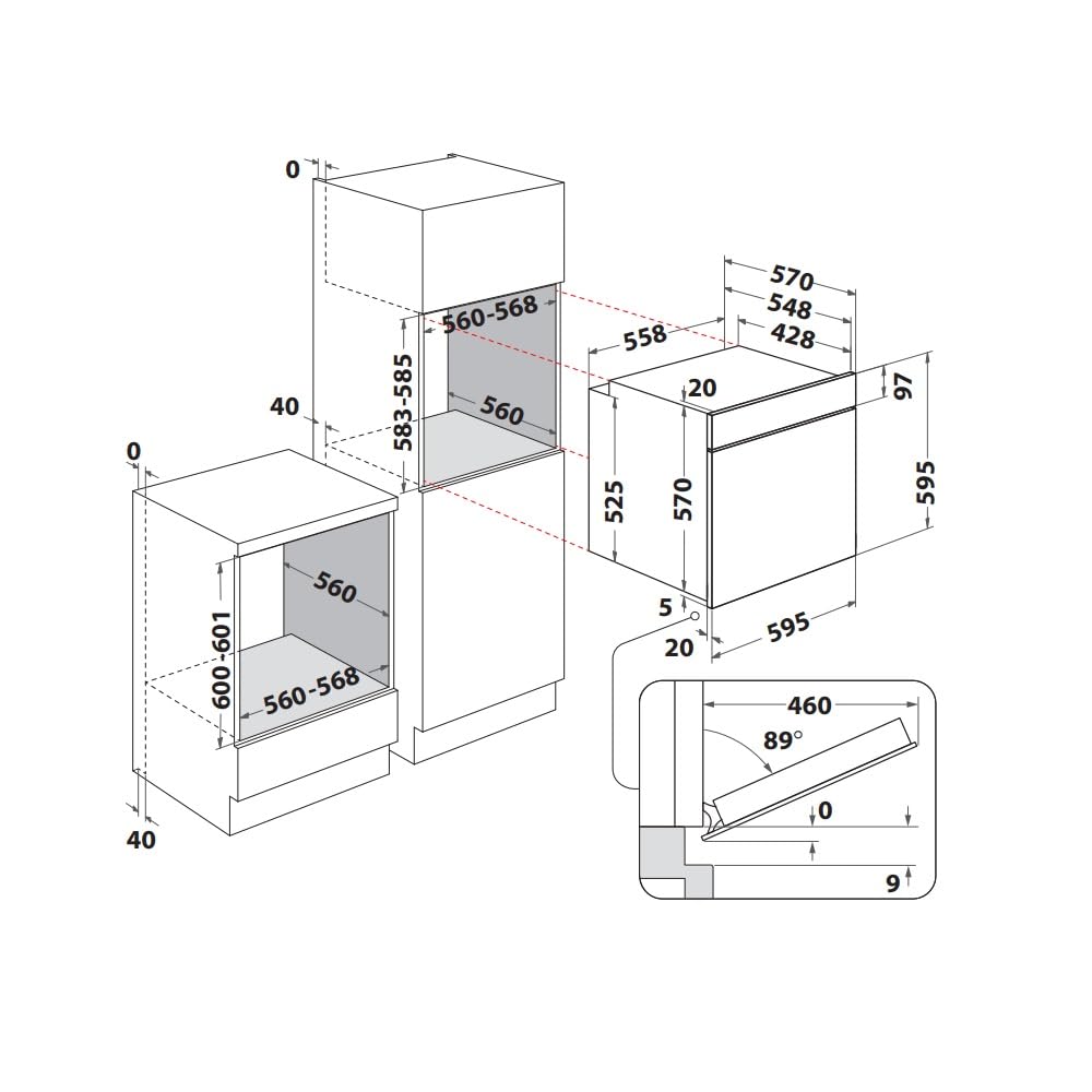 Four Intégrable Multifonction 71l 60cm Catalyse Inox - OMR58CU1SX