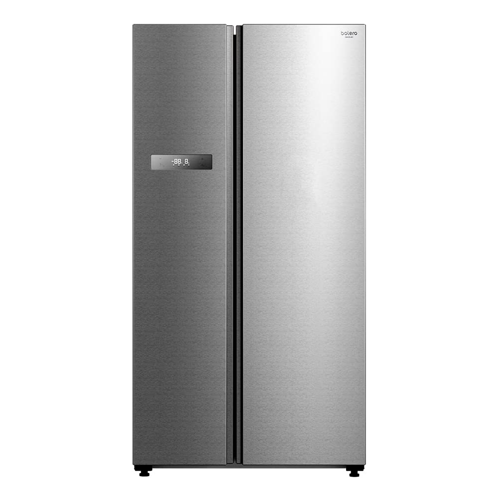 Cecotec Réfrigérateur américain 2 portes Bolero CoolMarket SBS 592 INOX. 592 litres, 177,5 cm de haut et 91 cm de large, faible consommation, moteur o