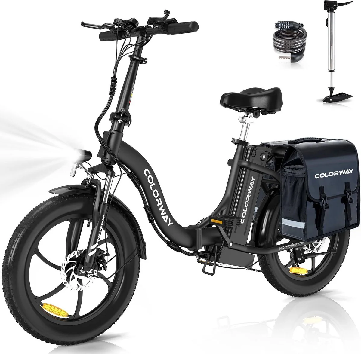 COLORWAY BK6S Klappbares E-Bike 350W 36V 15Ah 20x3.0 Reifen