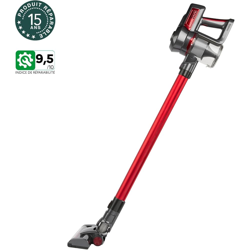H.Koenig Aspirateur Balai sans Fil 3-en-1 UP600, Léger, Puissant 150W, Brosse LED, 22.2V, Autonomie 30 min, Nettoyage Sols, Tapis, Poils d'Animaux : Cuisine et Maison