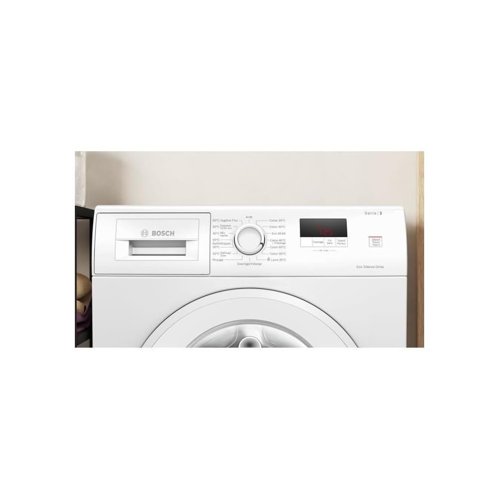 Bosch WGE02406FR, Série 2, Lave-linge pose-libre, 7 kg, EcoSilence Drive, 1400 trs/min, 44l, Blanc