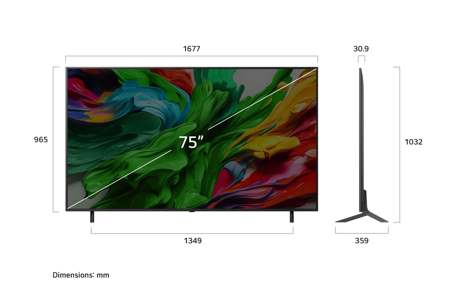 LG TV QNED 4K - 75QNED85A6C