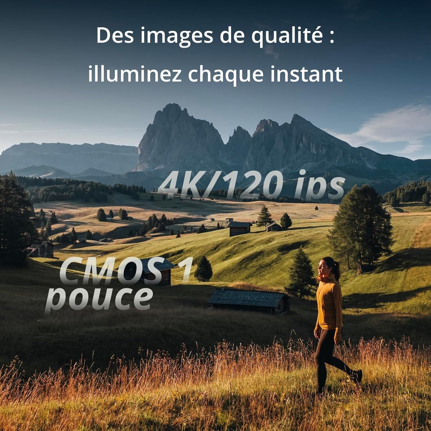 DJI Osmo Pocket 3 Créateur Bundle, camera vlog CMOS 1'' et Vidéo 4K/120 ips, digital et petite, Stabilisation à 3 axes, Suivi Facial/Objet, MAP rapide