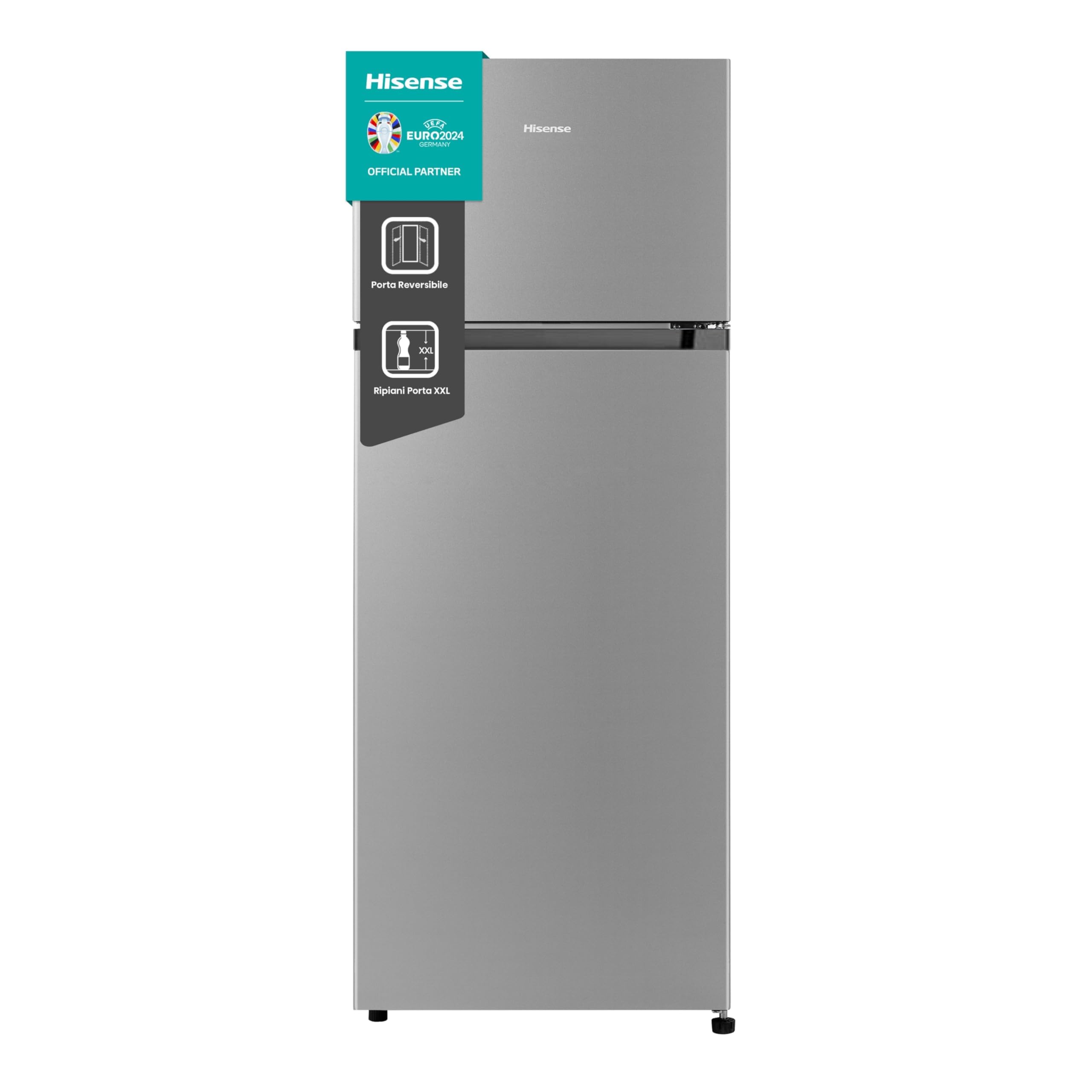 Hisense - MTM55205SE - Réfrigérateur Autoportant Double Porte Modèle 2022, 206 L, Argent, 143.4 x‎ 54.2 x 55 cm