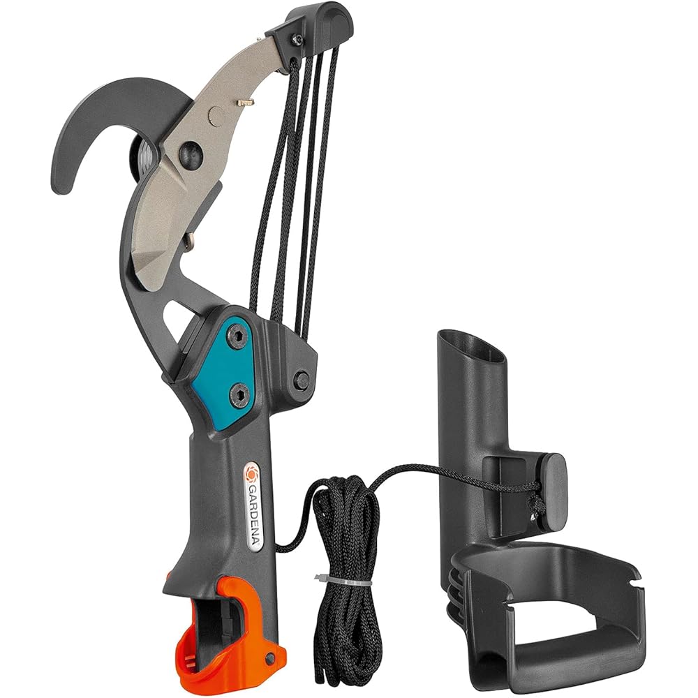 Gardena Échenilloir à lame franche Combisystem: cisailles d'élagage, démultiplication jusqu'à 5 fois pour une coupe économe en énergie de branches jusqu'à 35 mm de diamètre (298-20) : Jardin