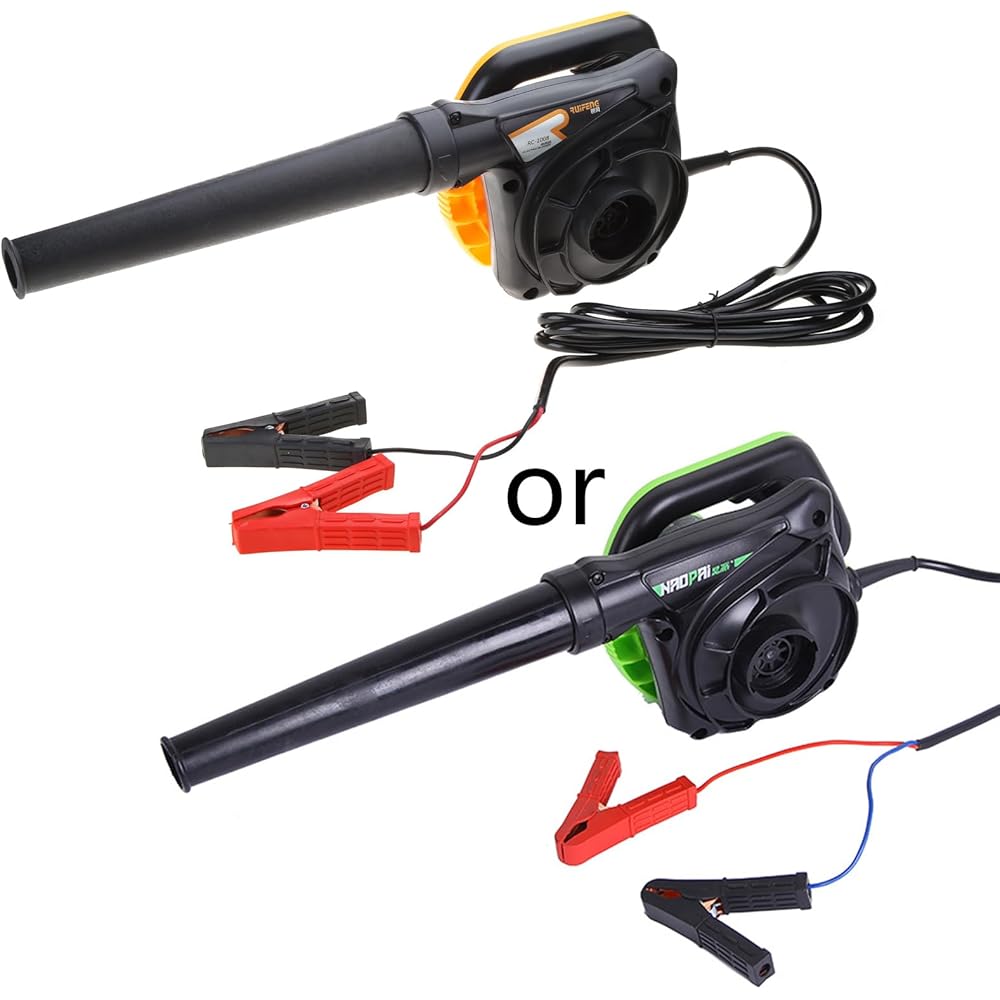 Souffleur à feuilles et aspirateur de jardin 2 en 1 - 3,8 cm - 1200 W - Puissance : 16 000 tr/min - Collecteurs de poussière multifonction : Jardin