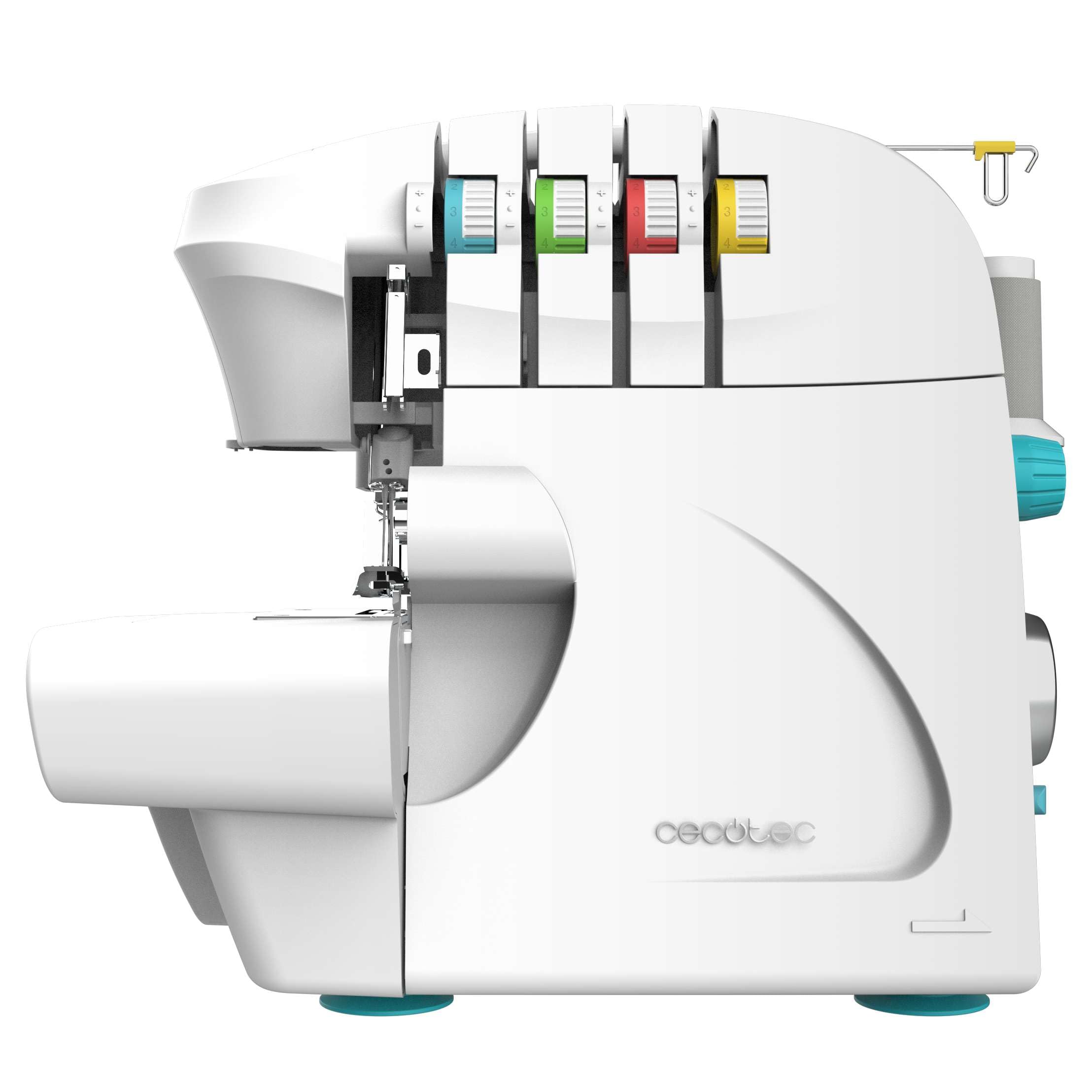 Cecotec Machine à Coudre Bellecouture Overlock, Vitesse 1100 tr/min, Pression du Pied-De-Biche Réglable, Entraînement Différentiel, Fonctions de Point