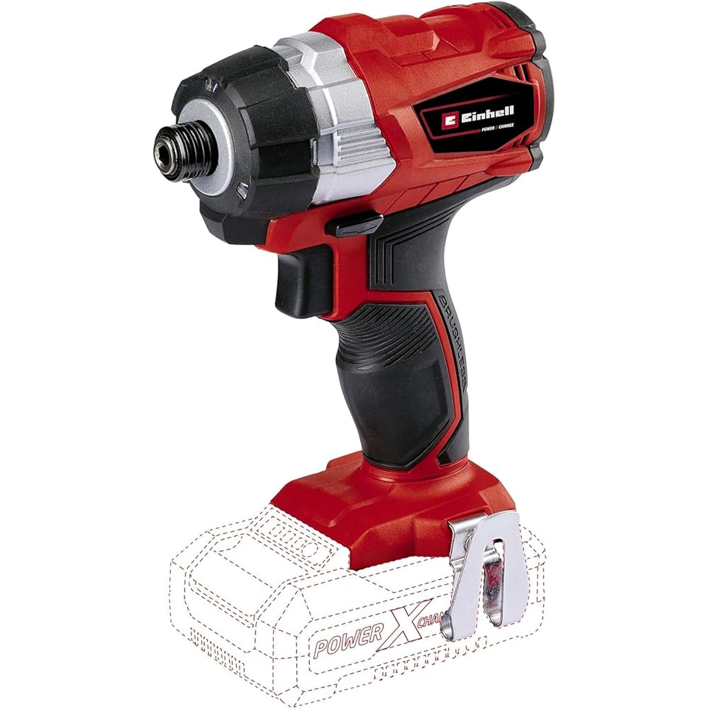 Einhell Professional Visseuse à Chocs sans fil TP-CI 18 Li Brushless Solo Power X-Change (18V, Couple: 180 Nm, Mandrin 6 pans, moteur sans charbon) Livré sans Batterie ni Chargeur : Bricolage