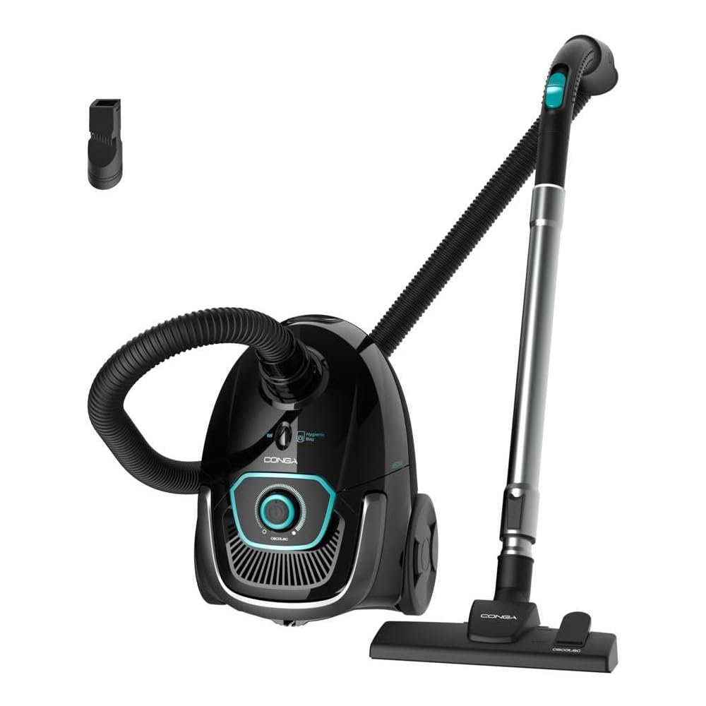 Cecotec Aspirateur Tra?neau avec Sac de 2,5 L Conga Powerbag 2500 Plus. 850 W, Filtration Haute Efficacité, Tube Télescopique en Métal, Comprend des Accessoires Adaptés aux Meubles et aux Coins. : Cuisine et Maison