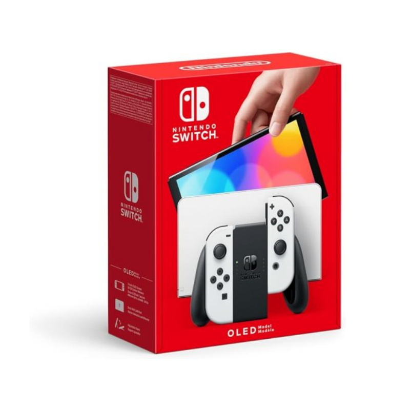 NINTENDO Switch (OLED) Console de Jeux Portables 17,8 cm (7′′) 64 Go Écran Tactile WiFi Blanc