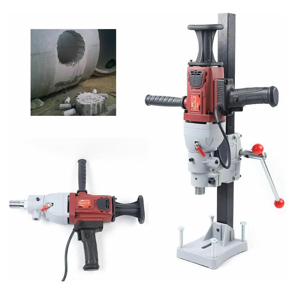 Carotteuse, carotteuse, pour forage à béton humide et sec, diamantée, 2200 W, 180 mm : Bricolage