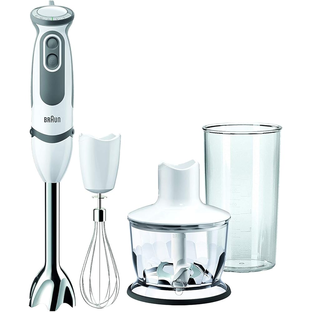 Braun MQ5035WH Sauce Mixeur Plongeant Blanc 10 x 5,7 x 40 cm : Cuisine et Maison
