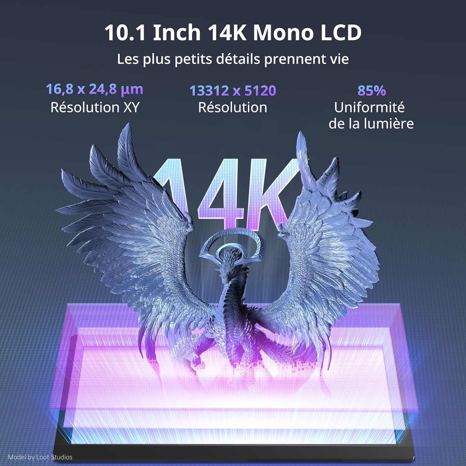 Imprimante 3D résine ANYCUBIC Photon Mono M5s Pro Ultra 14K - 223,78 x 126,38 x 200 mm