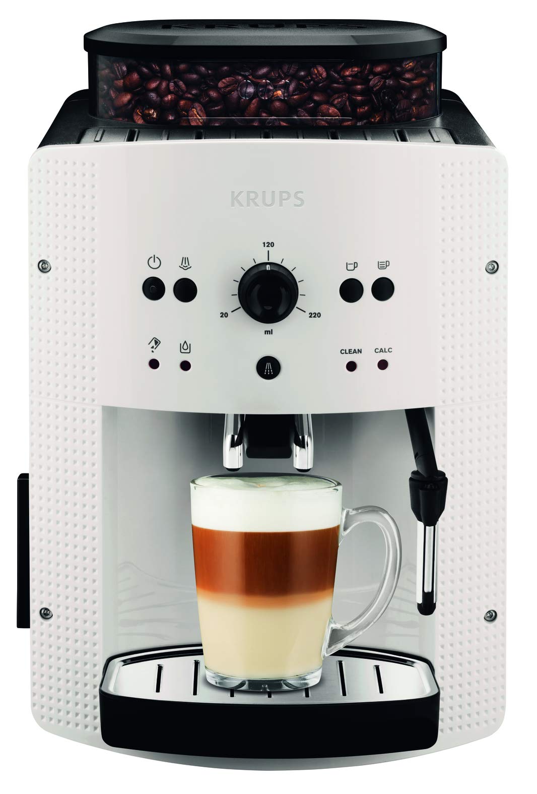 KRUPS Essential Machine à café à grain, Machine à café, Broyeur grain, Cafetière expresso, Cappuccino & Kit entretien Full Auto Expresso Broyeur XS530