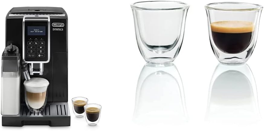 De'Longhi Dinamica Machine a Café Grain ECAM350.55.B Cappuccino et Expresso, 1.8L, Noir