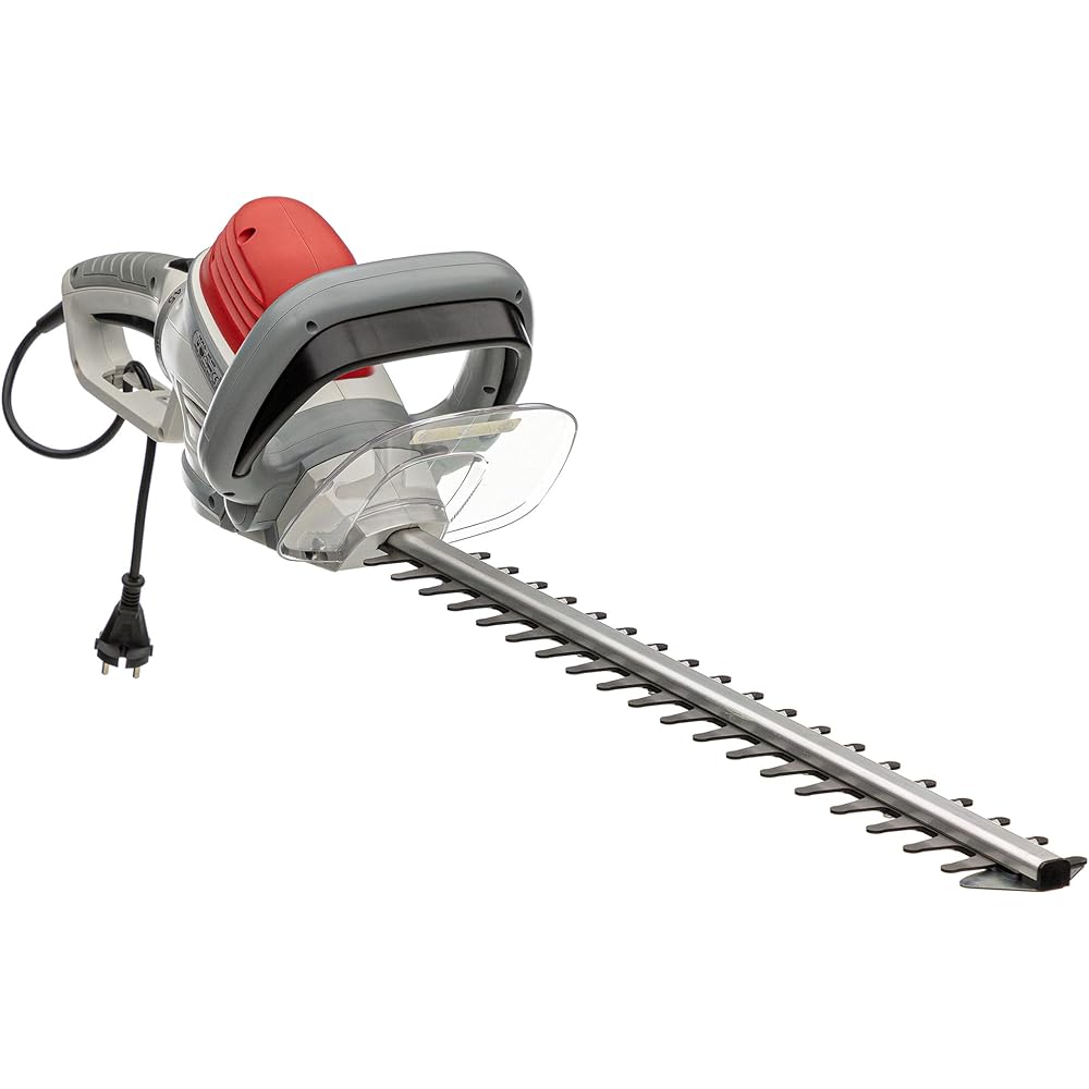IKRA taille-haie électrique IHS 650 longueur de coupe 55cm, ecartement 22mm, 650W, poignée tournante à 180° : Jardin