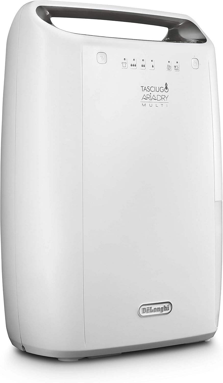 De'Longhi Tasciugo AriaDry Déshumidificateur DEX212SF, Déshumidificateur Portable avec Système de Filtration à 3 Actions, Fonction Séchage, Déshumidification 12L/Jour, R290, Réservoir Amovible, Blanc