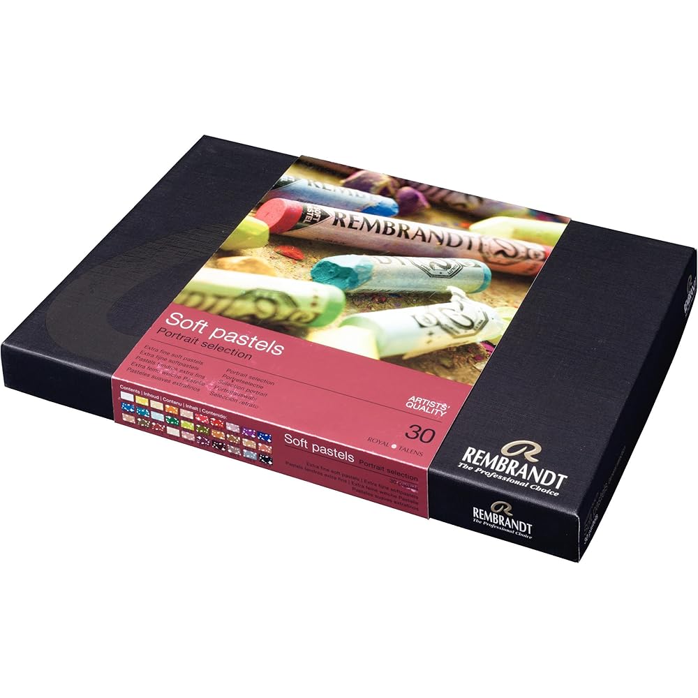 Rembrandt Royal Talens Lot de 30 bâtonnets en bois doux Pastels : Cuisine et Maison