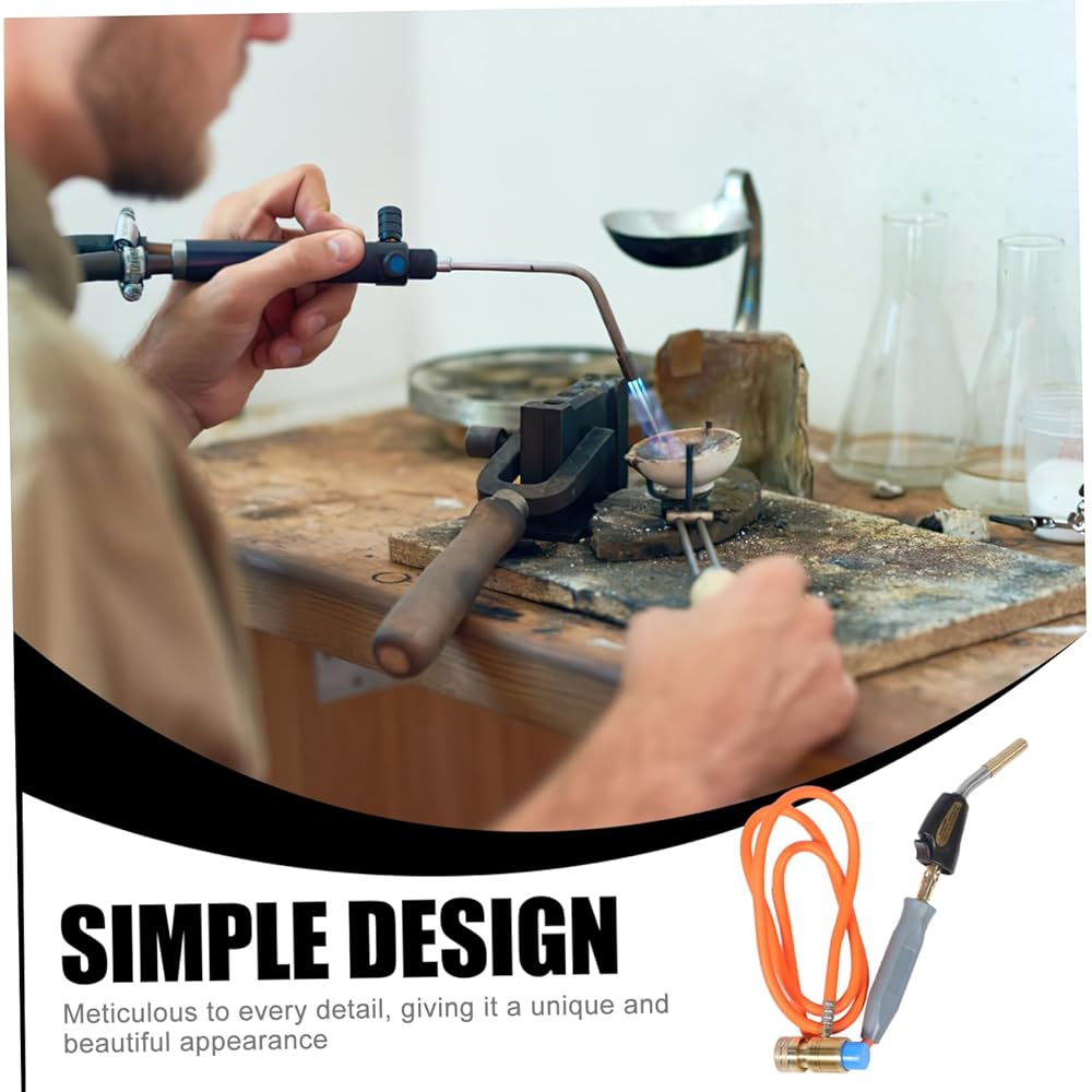 TOPBATHY 2 Ensembles De De Soudage Torche À Gaz Avec Brûleur De Contrôle De Flamme Tête De Torche Torche Au Portable Flamme + Lanceur Torche Au Pour Chauffer : Cuisine et Maison