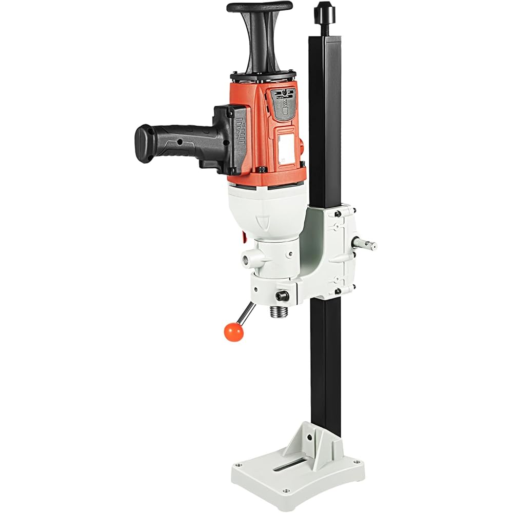 Carotteuse 2200 W 1200 tr/min jusqu'à diamètre de fraisage 180 mm Carotteuse diamant humide et sec avec support pour béton armé, brique, marbre : Bricolage