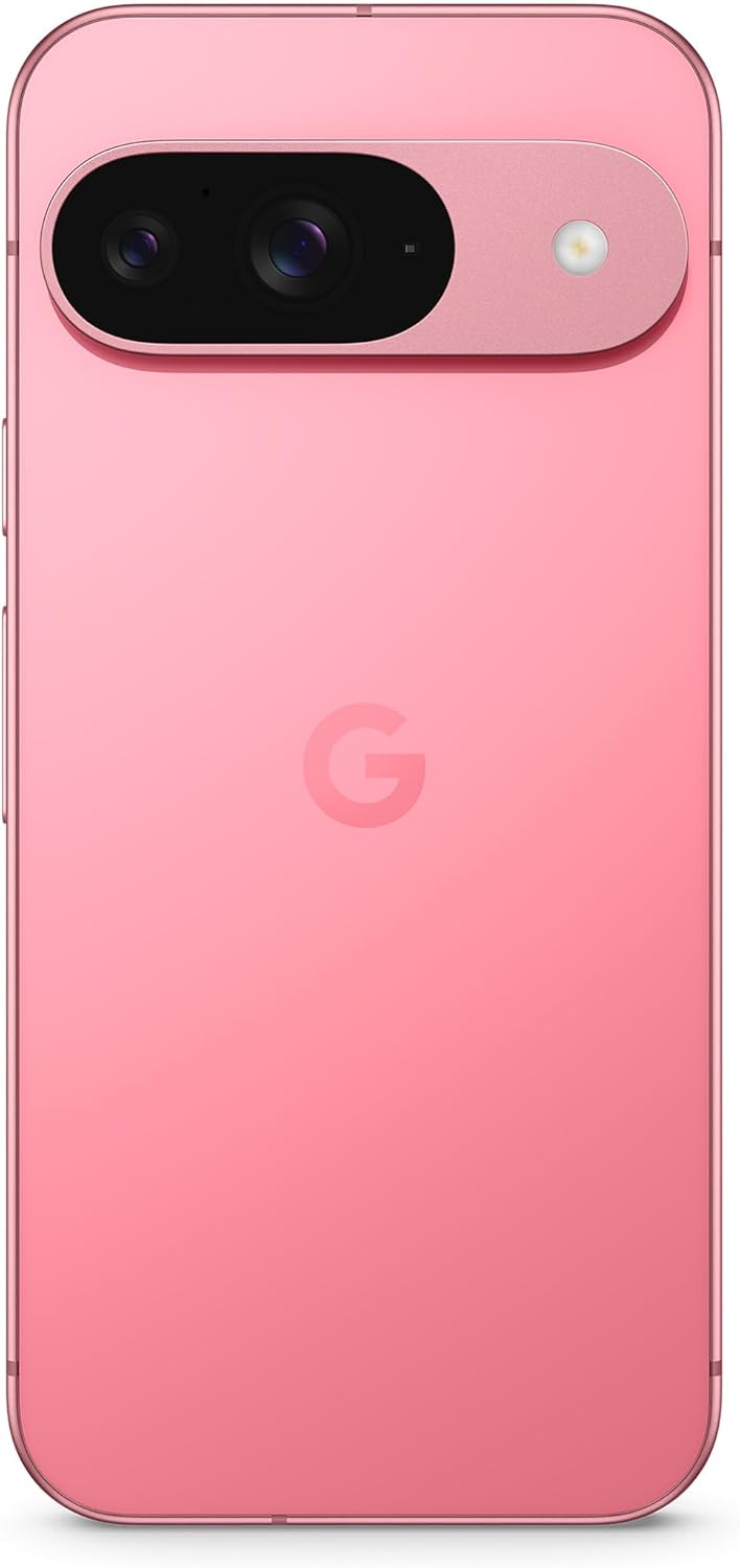 Google Pixel 9 - Smartphone Android débloqué avec Gemini, Appareil Photo avancé, 24 Heures d'autonomie et écran Actua 6,3 Pouces - Rose Pivoine, 256GB