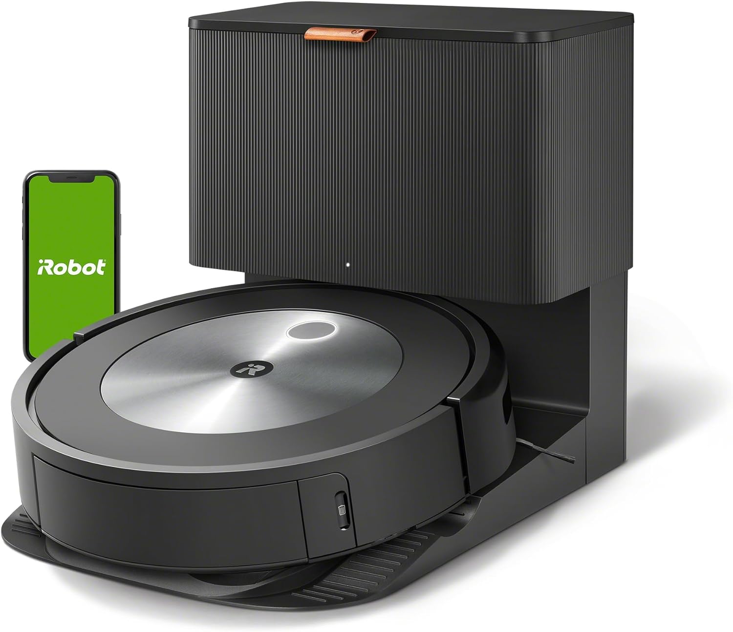 iRobot Roomba j7+ Wi-Fi enabled robot vacuum cleaner with automatic suction station