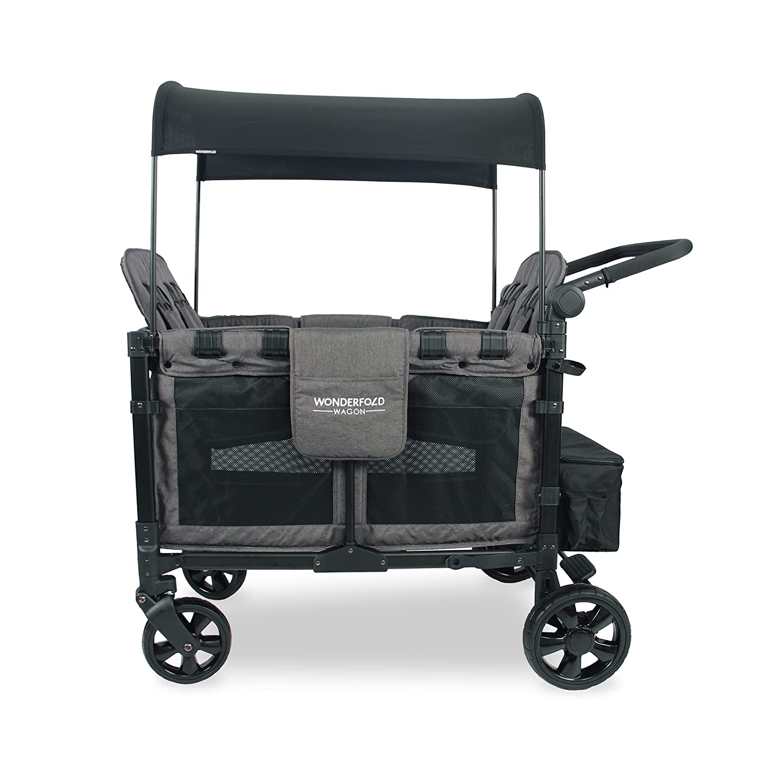 W0NDERF0LD W4 Elite 4 Seater Multi-Function Quad Stroller Wagon