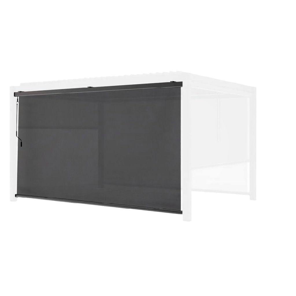 Store Latéral pour Pergola ou Terrasse – Toile Anti-UV et Résistante aux Intempéries – Couleur Gris Anthracite