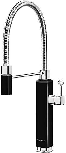 SMEG MDF50BL 50'S Style Robinet d'évier de Cuisine, Noir : Bricolage