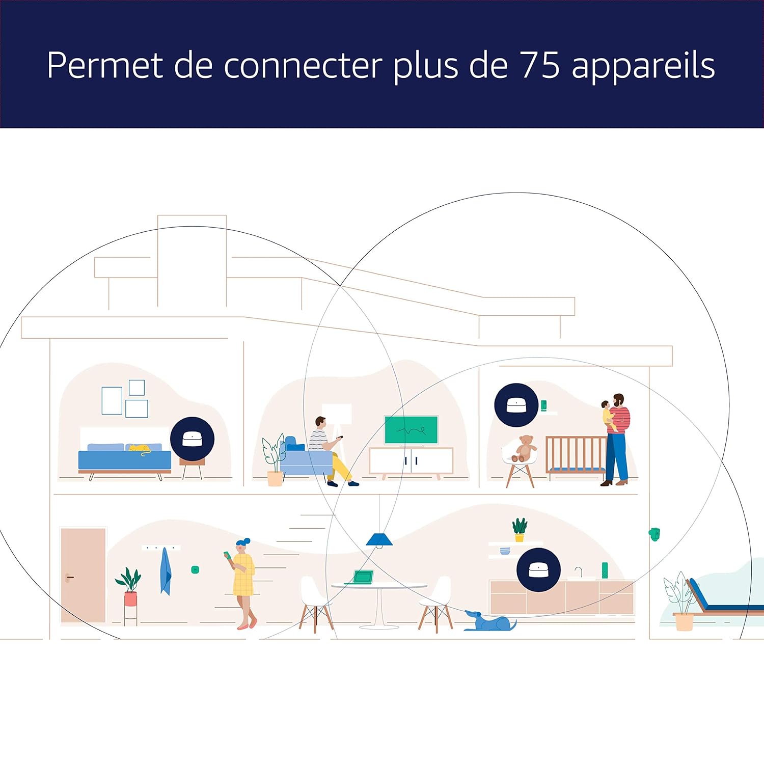 Routeur Wi-Fi maillé Amazon eero 6