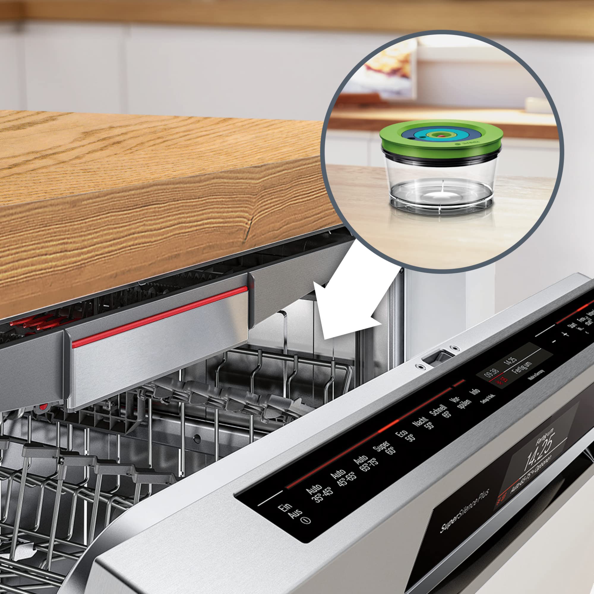 Bosch Electroménager - MMBV622M Blender sous vide VitaPower Série 8 – Grande préservation des vitamines – Gourde to go avec valve sous-vide – 1,5 L –