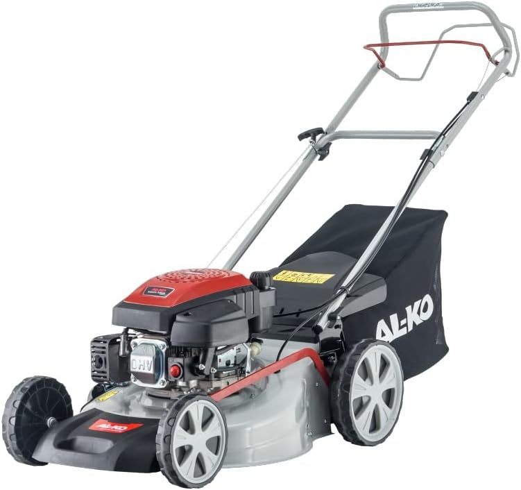 AL-KO Benzin-Rasenmäher Easy 5.10 SP-S (51 cm Schnittbreite, 2.3 kW Motorleistung, zentrale Schnitthöhenverstellung, Robustes Stahlblechgehäuse, mit Hinterrad-Antrieb, für Rasenflächen bis 1800 m²)