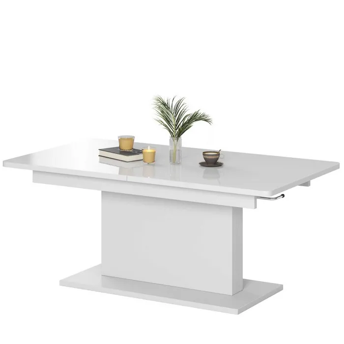 Table Extensible Et Réglable En Hauteur Blanche Allan Table