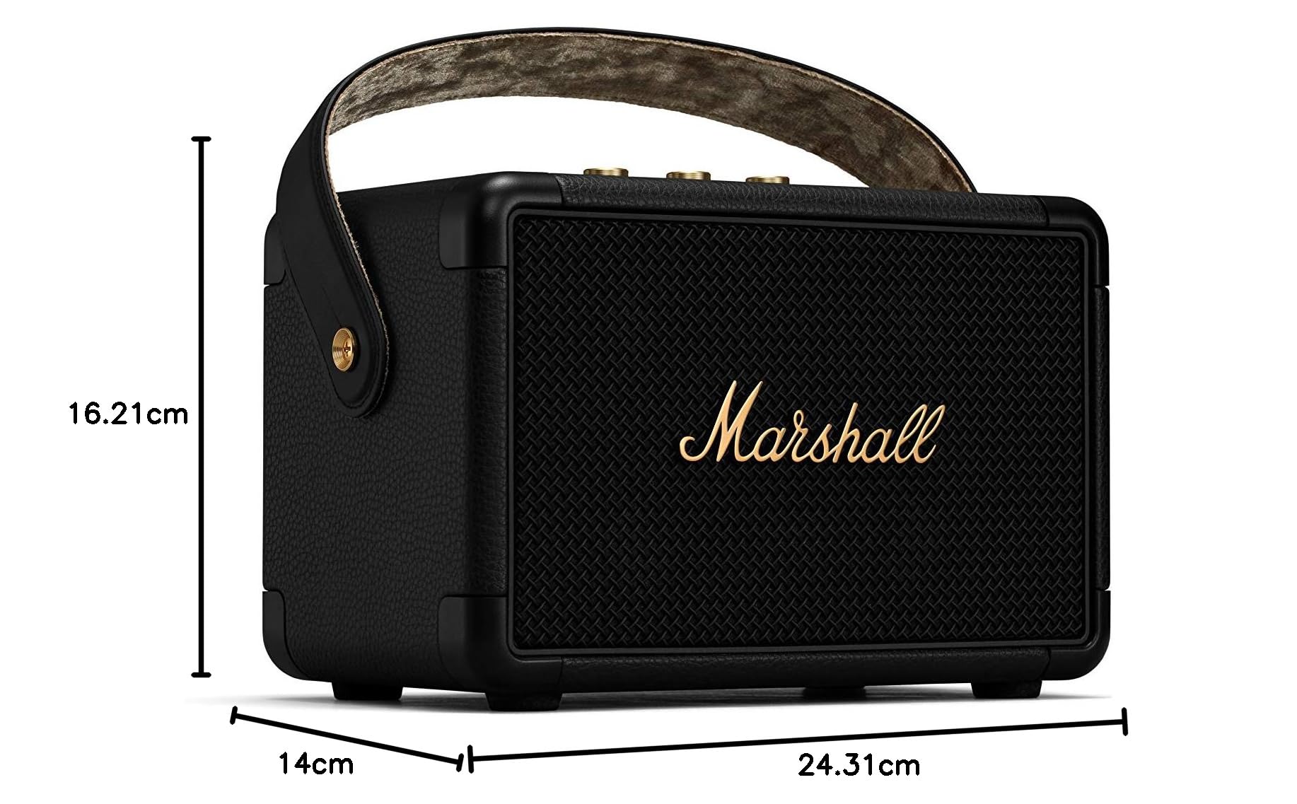 Marshall Kilburn II Enceinte Bluetooth Portatif - Noir et Laiton