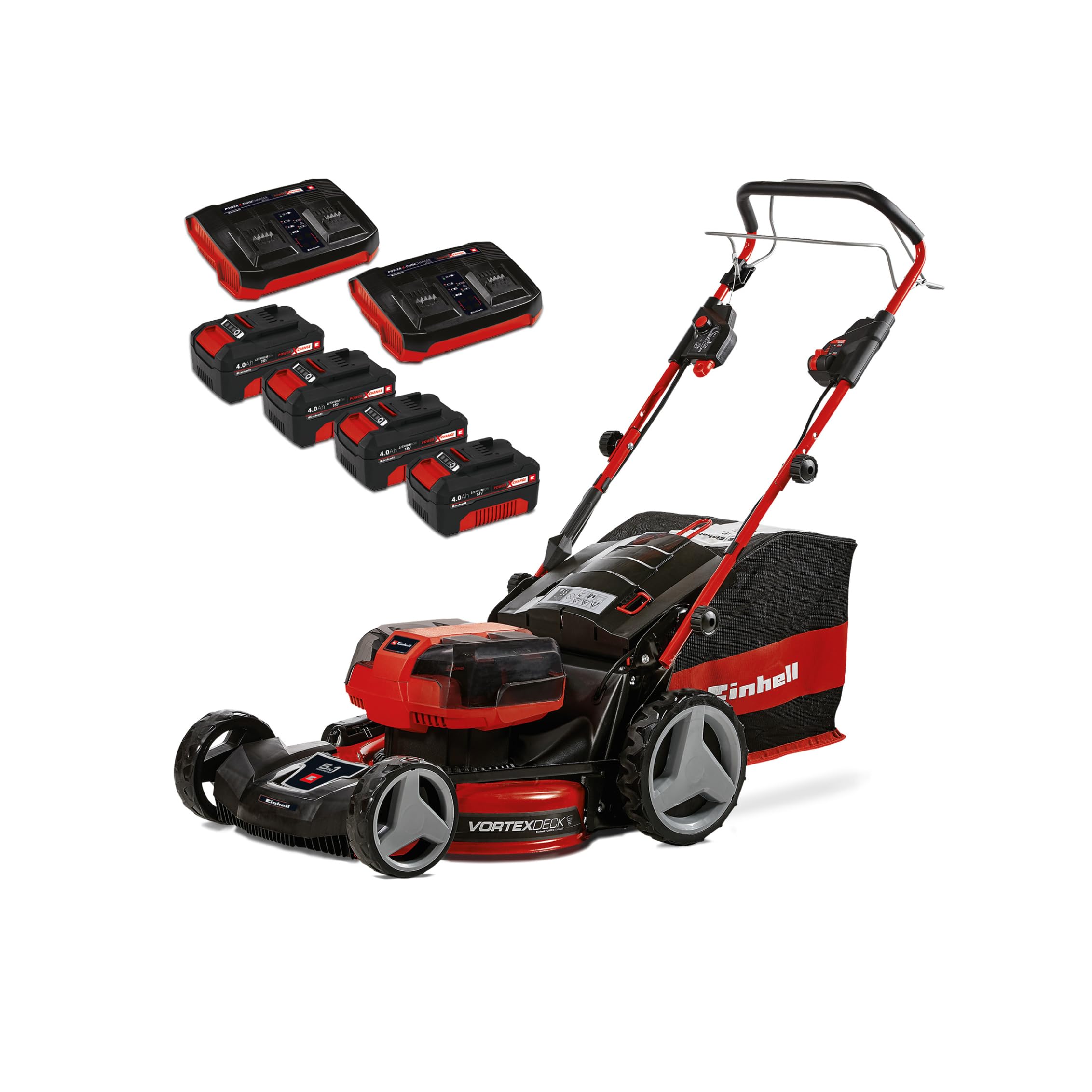 Einhell Professional Tondeuse à gazon sans fil GP-CM 36/47 S HW Li Power X-Change (36V, 47 cm largeur de coupe, autotractée, moteur sans charbon) Livr