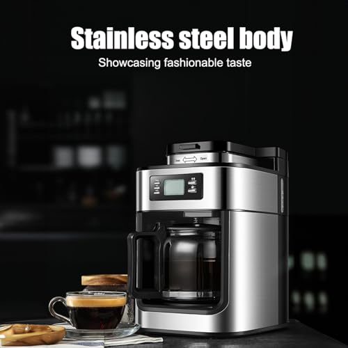 Cafetière, avec Affichage LED Machine à café de Grande capacité de 1,2 L pour Usage Domestique, des Cafés, des Bureaux, Usage Commercial (Prise UE) : Cuisine et Maison